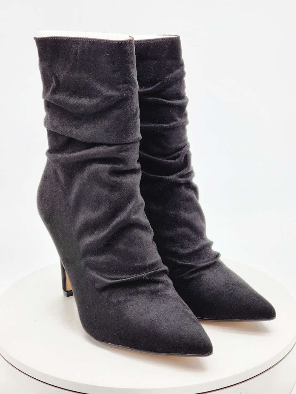 Journee Collection Markie Black Slouch Stiletto Boots Women’s Size 7